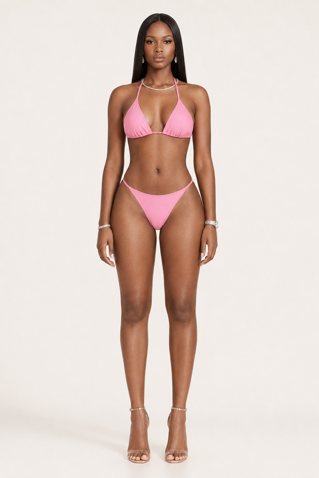 Pink Sands Triangle Bikini Set